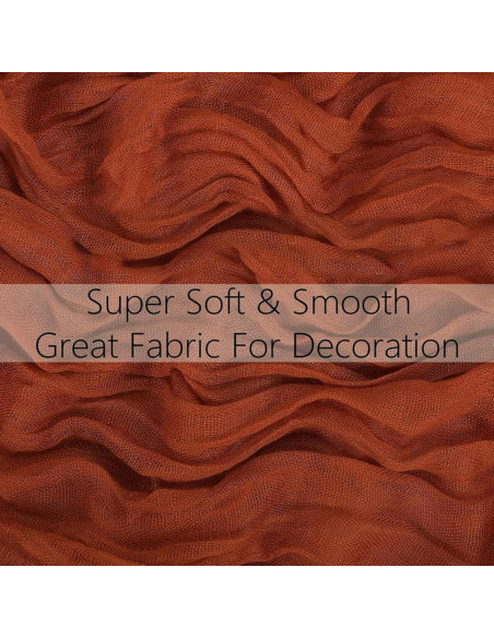 Cubre Mesa de Gasa Terracota DREAMBOAT 6 Piezas 90x300 cm