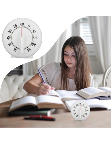 Temporizador de Cocina Manual Lwuey 60 Minutos Blanco
