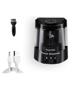 Sacapuntas Eléctrico Zankocat USB Automático Negro 3 Modos