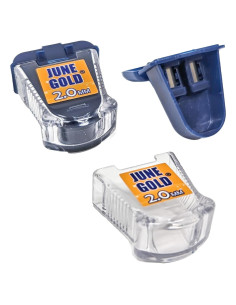 Sacapuntas June Gold 2.0 mm con contenedor - Paquete de 2