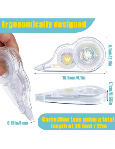 Cinta Correctora Lewtemi 60 Pcs 12 m Rápida y Limpia 2