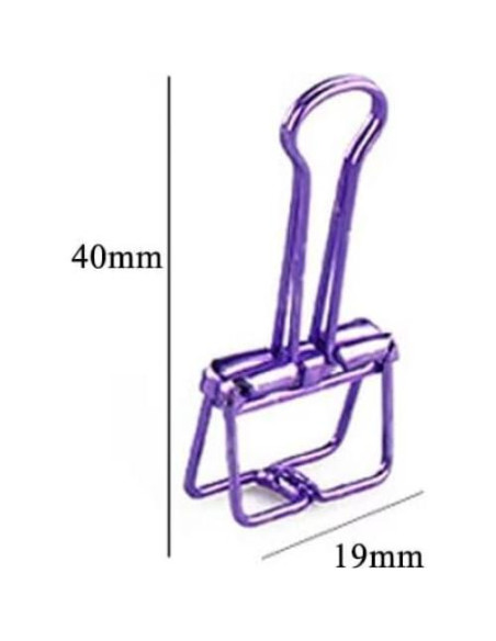 16 Clips de Alambre Metálico Multicolor SEEK RARE Tamaño S