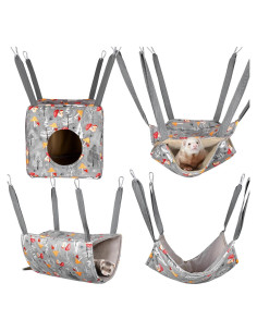 Hamaca para Hurones Glittme Paquete de 4 Accesorios Lavables