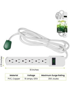 Protector contra Sobretensiones GoGreen Power GG-16106MS 6 Salidas 1.83m 2