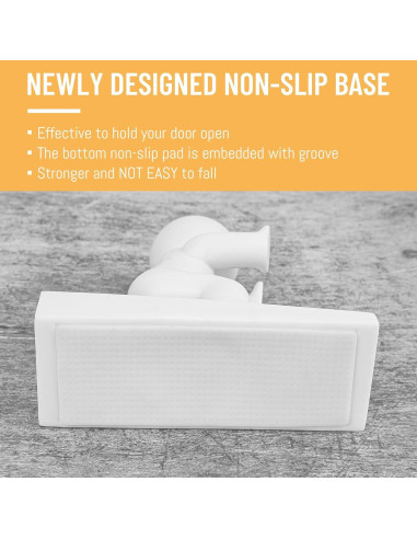 Tope de Puerta Omoojee 3 Pcs Antideslizante Blanco