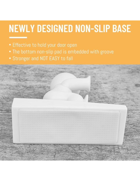 Tope de Puerta Omoojee 3 Pcs Antideslizante Blanco