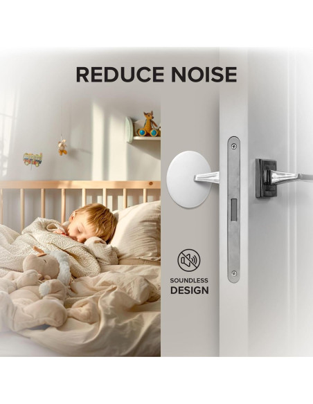 Topes de Puerta X-Protector 8 cm - 4 Piezas Silicona Blanca