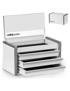 Caja de Herramientas Mini P.I.T. Blanca 3 Cajones Acero