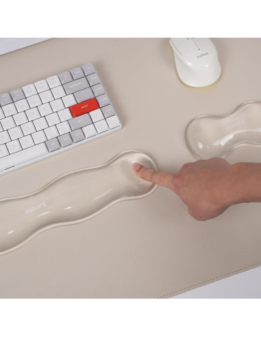 Reposamuñecas de Gel Transparente CASUCATTE - Antideslizante, Ergonómico