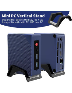 Soporte Vertical Mini PC CaSZLUTION para Beelink S12 Pro Negro 2