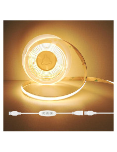 Tira de Luz LED USB GXILEE 1.83m 3000K Regulable 10W