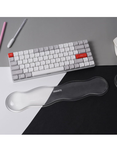 Reposamuñecas de Gel Transparente CASUCATTE - Antideslizante, Ergonómico