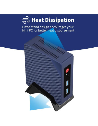 Soporte Vertical Mini PC CaSZLUTION para Beelink S12 Pro Negro