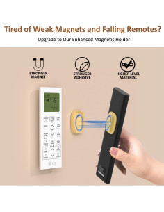 Soporte Magnético para Control Remoto Tiizze - 4 Piezas, Adhesivo Fuerte 2