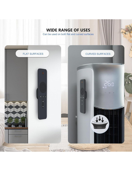 Soporte de Control Remoto Magnético DGMDGS 4 Piezas Negro y Blanco Soporte de Control Remoto Magnético DGMDGS 4 Piezas Negro y Blanco