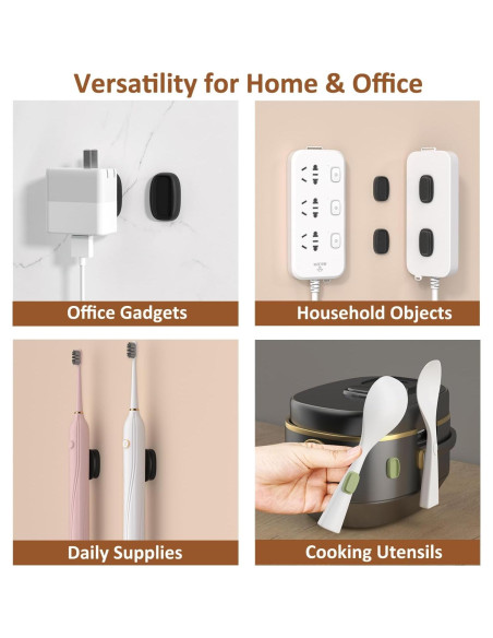 Soporte Magnético para Control Remoto Tiizze - 4 Piezas, Adhesivo Fuerte