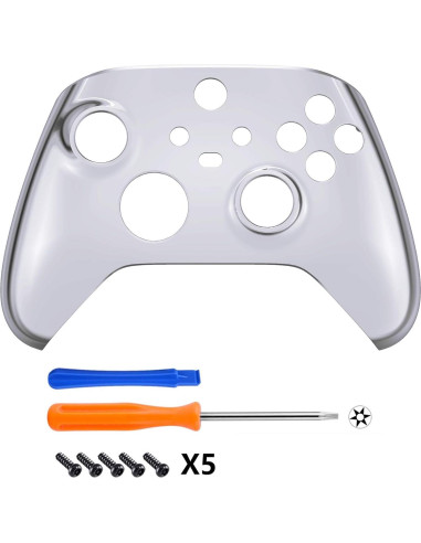 Carcasa Frontal eXtremeRate Plateada para Controlador Xbox Series X/S