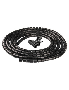 Manga Organizadora de Cables 300cm Negra para Oficina y Hogar