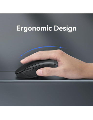 Ratón Inalámbrico Plegable TECKNET M017 2000 DPI Negro