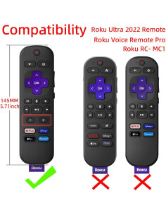 Funda de silicona AKSHFETH para control remoto Roku Ultra 2022 2