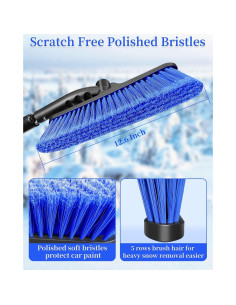 Cepillo de Nieve HEEYA 111.76 cm con Raspador de Hielo Azul 2