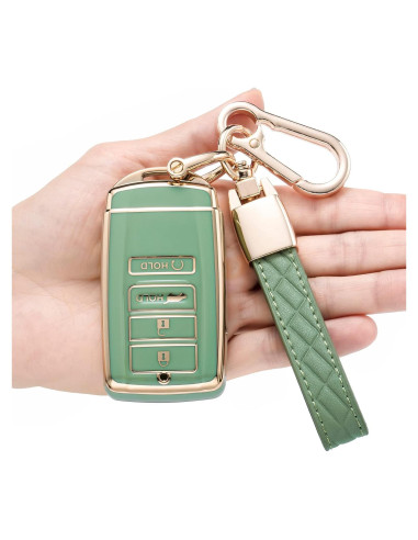 Cubierta de llavero JUIMWDY para Acura CDX RDX RLX TLX Verde