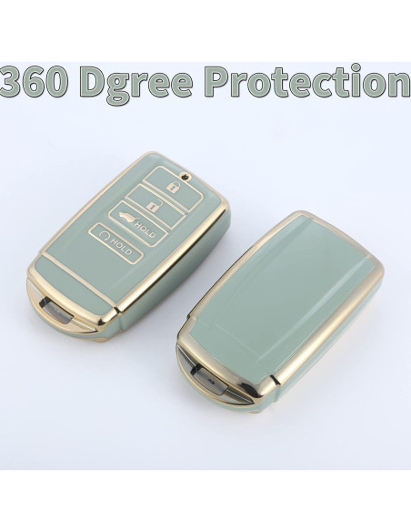 Cubierta de llavero JUIMWDY para Acura CDX RDX RLX TLX Verde