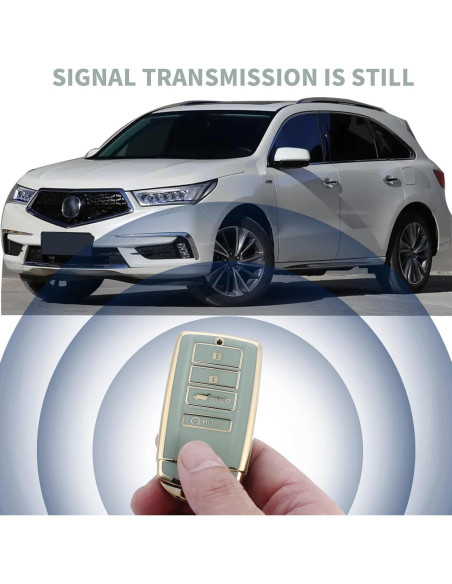 Cubierta de llavero JUIMWDY para Acura CDX RDX RLX TLX Verde