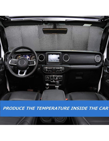 Sombra de Parabrisas Big Hippo con Bandera Americana 150x53cm