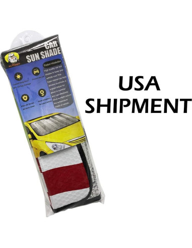 Sombra de Parabrisas Big Hippo con Bandera Americana 150x53cm