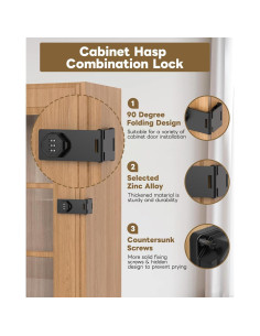 Cerradura de Gabinete Anobeyi AI-Code Lock05 Negra con Combinación 2