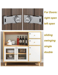 Cerradura de Combinación Sin Llave ETEKJOY 3 Dígitos para Armario 2