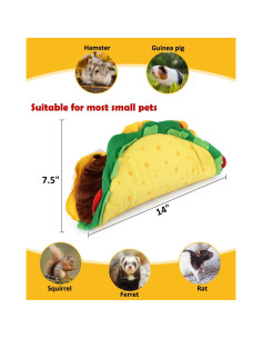 Casa Túnel Taco Percozzi para Hamsters y Roedores 35.5x21.5cm 2