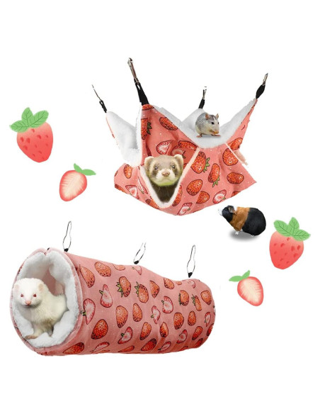 Hamaca y Túnel para Mascotas LYART 35x50cm Suave y Cálido