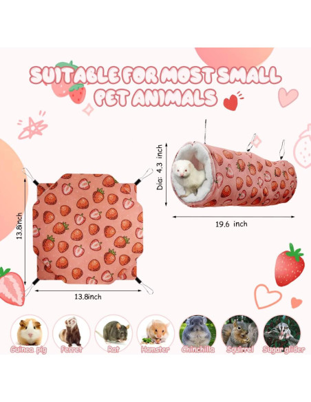Hamaca y Túnel para Mascotas LYART 35x50cm Suave y Cálido