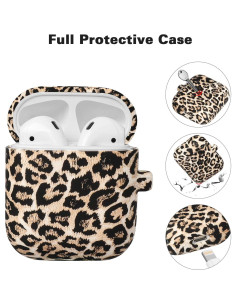 Funda de Silicona Suave ALNBO B para AirPods 1 y 2 Leopardo 2