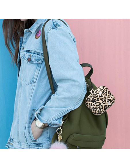 Funda de Silicona Suave ALNBO B para AirPods 1 y 2 Leopardo