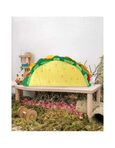 Casa Túnel Taco Percozzi para Hamsters y Roedores 35.5x21.5cm