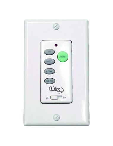 Control de Ventilador de Techo Litex WCI-100 Negro 3 Velocidades