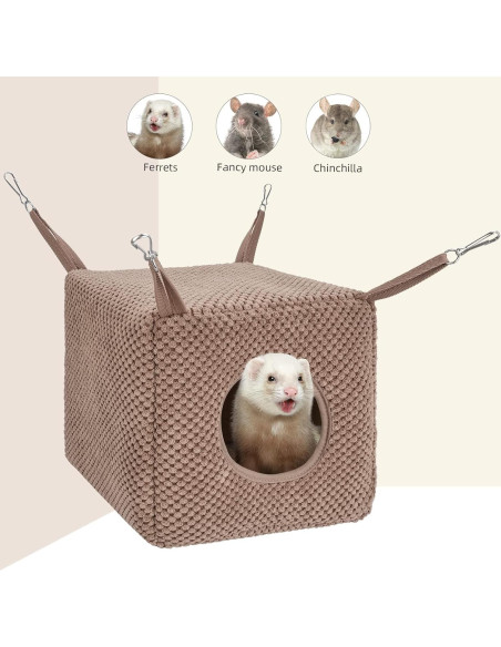 Hamaca Colgante Niteangel para Hurones y Animales Pequeños - Chocolate