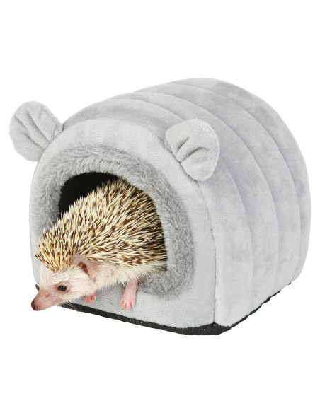 Cueva Nido Escondite YUANST para Erizos y Hámsteres - Gris