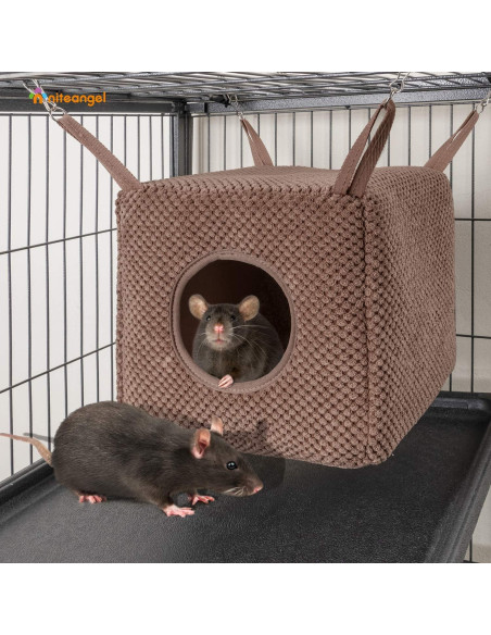 Hamaca Colgante Niteangel para Hurones y Animales Pequeños - Chocolate