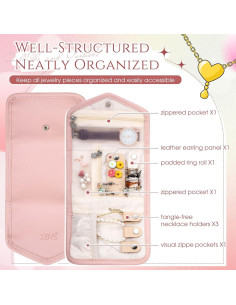 Paquete de 3 Organizadores de Joyería de Viaje Dansydaisy 2