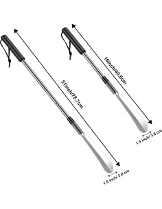 Cucharas de Zapato Ajustables Blulu - Acero Inoxidable, 2 Piezas 2