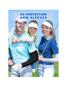 Hicarer 10 Pares Mangas de Compresión UV para Hombres y Mujeres 2