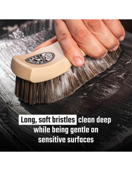 Cepillo de limpieza de cuero Chemical Guys ACC_S95 - Cerdas largas