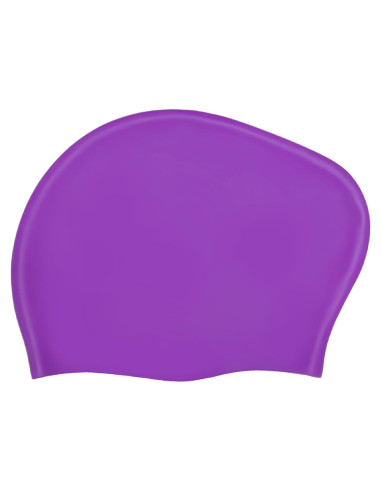 Gorra de Natación Chippi & Co Silicona Cabello Largo Púrpura