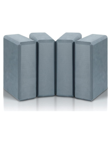 4 Bloques de Yoga Yilloog de Espuma EVA Antideslizantes 23x15x7.5cm