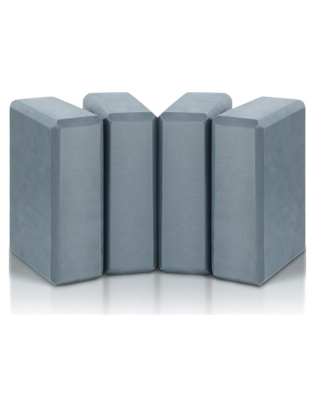 4 Bloques de Yoga Yilloog de Espuma EVA Antideslizantes 23x15x7.5cm