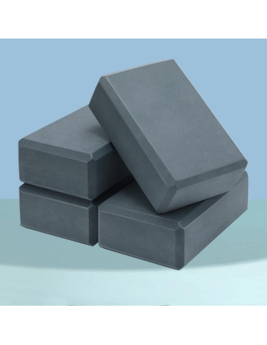 4 Bloques de Yoga Yilloog de Espuma EVA Antideslizantes 23x15x7.5cm